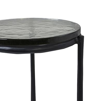 Renwil Avila Side Table In Black Color