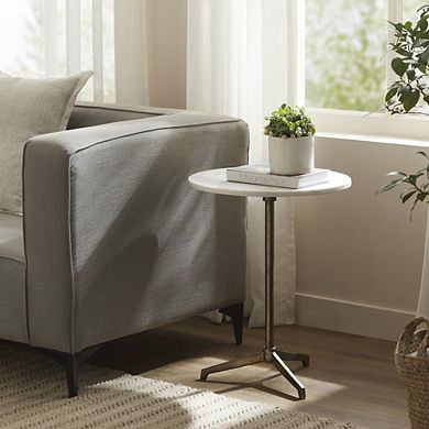 Renwil Canning Side Table In Brown Color