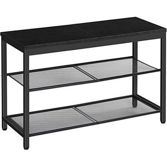 29.5 in 3 tier Shoe Rack with Mesh Shelves