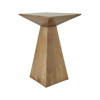 Renwil Garnett Side Table In Beige Color