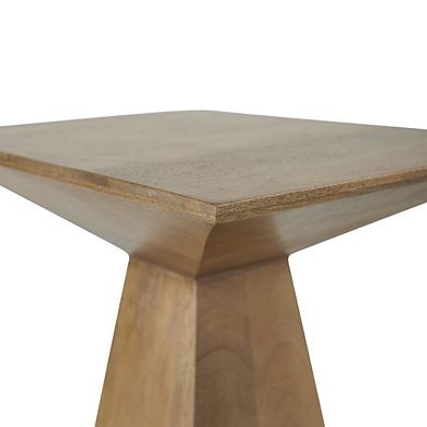 Renwil Garnett Side Table In Beige Color