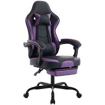 Ergonomic Gaming Chair - Recline Back, Arms, Footrest and Massaging Lumbar