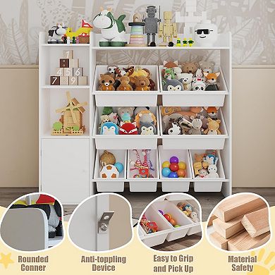 ANIXOL Kids Toy Storage Organizer with Bins