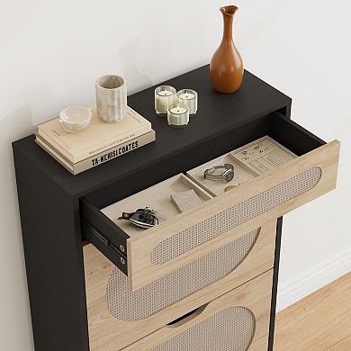 ANIXOL Rattan 3-Drawer Shoe Cabinet