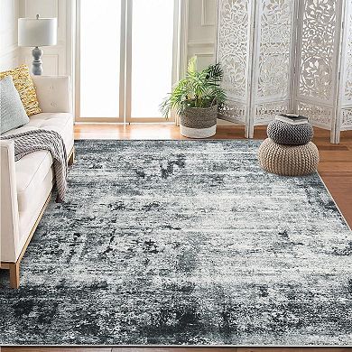 Washable Area Rugs Non-Slip Modern Abstract Soft Print Pattern