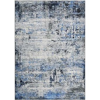 Washable Area Rugs Non-Slip Modern Abstract Soft Print Pattern