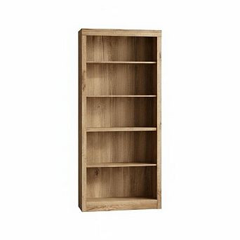 71" Modern Industrial Tall Bookcase, 5 tier Rustic Wooden Open Bookshelf，Living Room, Home Office
