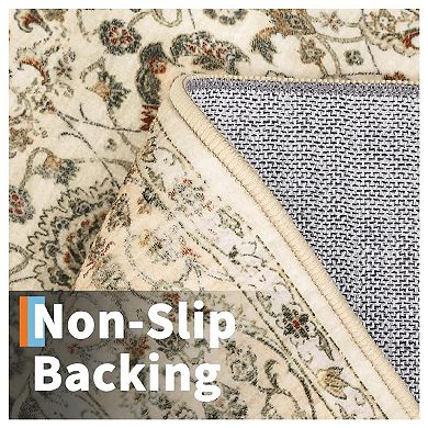 Vintage Washable Runner Rug Floral Kitchen Runner Rugs Non Slip Thin