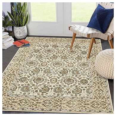 Vintage Washable Runner Rug Floral Kitchen Runner Rugs Non Slip Thin