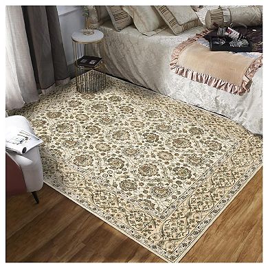 Vintage Washable Runner Rug Floral Kitchen Runner Rugs Non Slip Thin