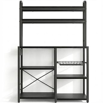 ANIXOL 6 tier Kitchen Baker’s Rack with Outlet