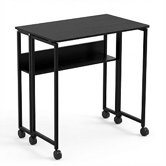 ANIXOL Folding Desk with Storage Shelf
