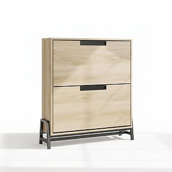 ANIXOL 2-Drawer Flip Shoe Cabinet
