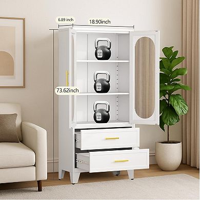 ANIXOL Metal Pantry Storage Cabinet