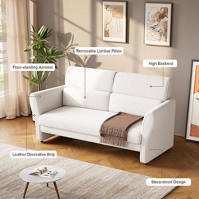 ANIXOL Modern Boucle Loveseat Sofa