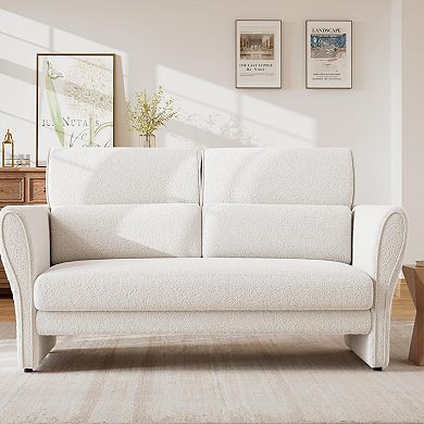 ANIXOL Modern Boucle Loveseat Sofa