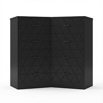 Craze Ventures 63" 9-Drawer Dresser with Charging Station