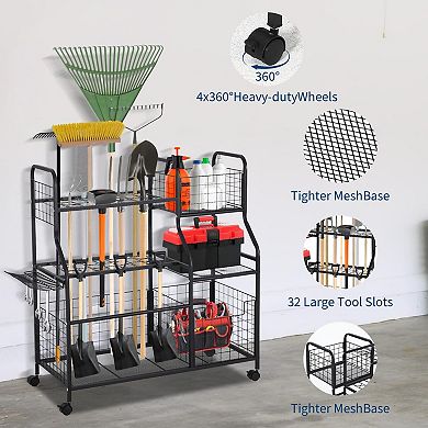 ANIXOL Garden Tool Storage Rack