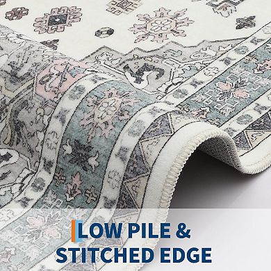 ANIXOL Washable Low-Pile Area Rug