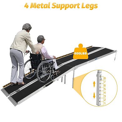 ANIXOL Portable Aluminum Wheelchair Ramp