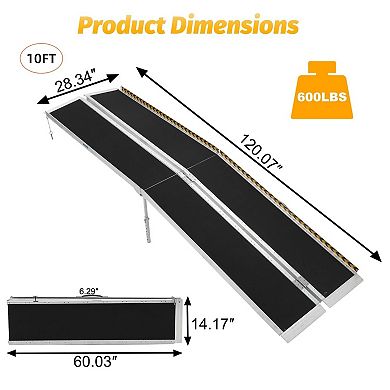 ANIXOL Portable Aluminum Wheelchair Ramp