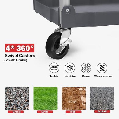 ANIXOL Foldable Rolling Utility Cart