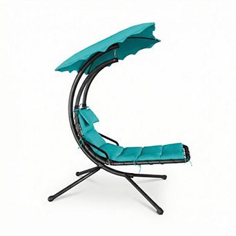 ANIXOL Hanging Chaise Lounger Swing Chair with Canopy