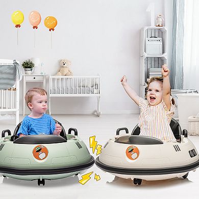 ANIXOL 12V Kids Bumper Car Ride-On Toy with Remote Control