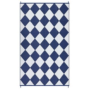 Outdoor Plastic Straw Rug, Waterproof UV Resistant Reversible Patio Rug