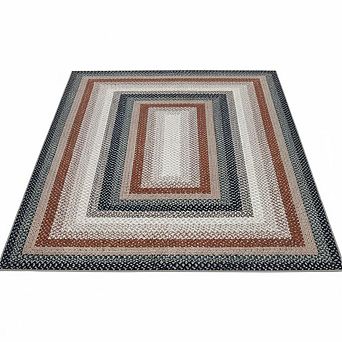 ANIXOL Washable Braided Print Area Rug