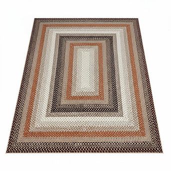 ANIXOL Washable Braided Print Area Rug