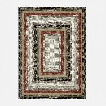 ANIXOL Washable Braided Print Area Rug