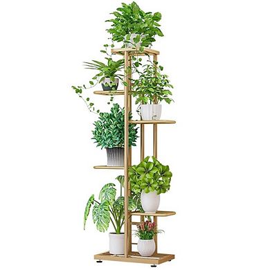 ANIXOL Six Tier Metal Corner Plant Stand for Indoor Outdoor