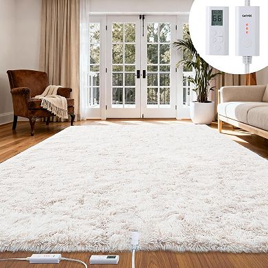 Wireless Heated Floor Mat,Electric Heated Rug with 6 Heat Levels &10H Auto Off