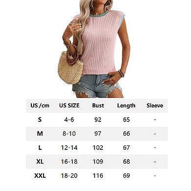 Summer Tops for Women Cap Sleeve Casual Loose Blouse Comfy Basic Top Shirts