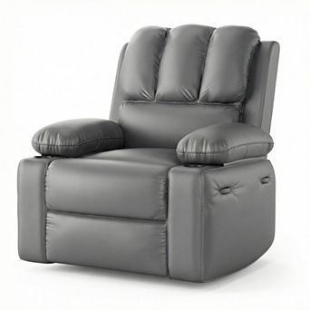 ANIXOL Swivel Rocker Recliner Chair with Heating and Massage