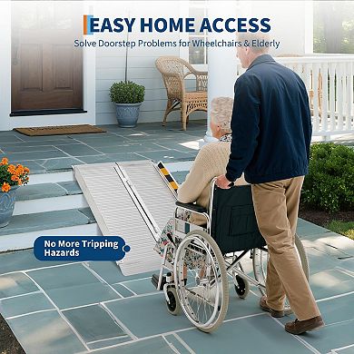 ANIXOL Portable Aluminum Wheelchair Ramp