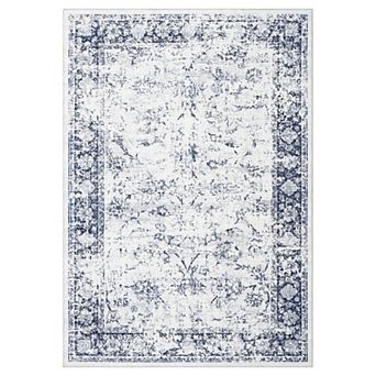 Modern Geometric Area Rug Non-Slip Washable, Runner Rug for Living Room Office Indoor Home Decor