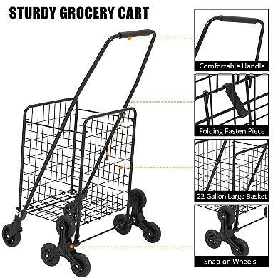 ANIXOL Folding Utility Shopping Cart