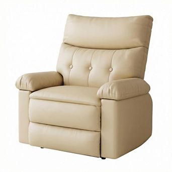 ANIXOL Oversized Faux Leather Recliner Chair