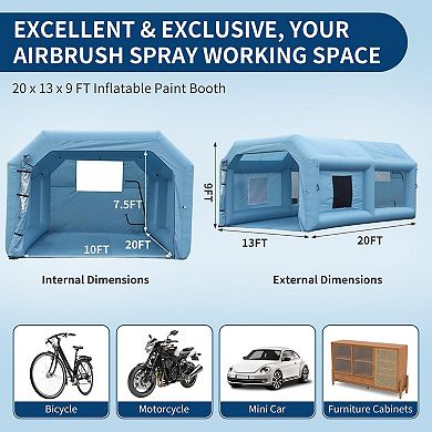 ANIXOL Inflatable Paint Booth Tent