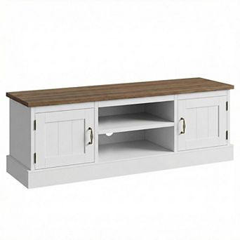 ANIXOL Modern TV Stand with Cabinets and Shelves