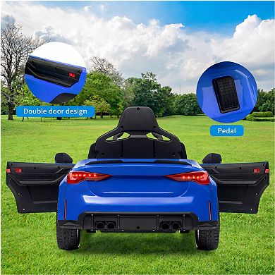 ANIXOL Licensed BMW M4 12V Kids Ride-On Car with Parent Remote