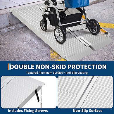 ANIXOL Portable Aluminum Wheelchair Ramp