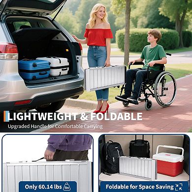 ANIXOL Portable Aluminum Wheelchair Ramp