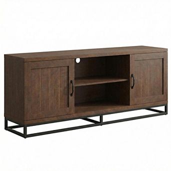 ANIXOL Mid Century TV Stand with Adjustable Shelves