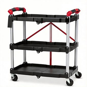 ANIXOL Collapsible Rolling Utility Cart