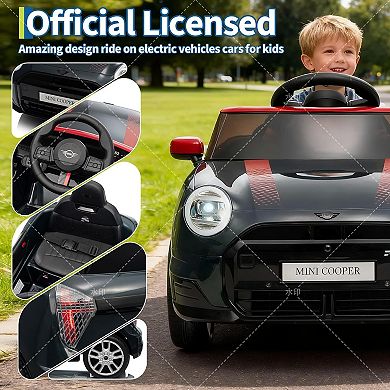 ANIXOL 12V BMW Mini Cooper Licensed Kids Ride-On Car