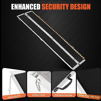 ANIXOL Portable Aluminum Wheelchair Ramp