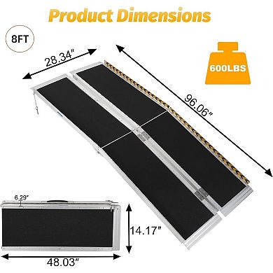 ANIXOL Portable Aluminum Wheelchair Ramp